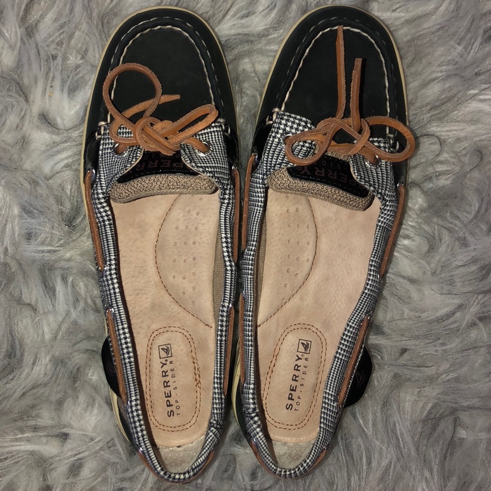 Brand New!! Sperry Angelfish Black Prince of Wales